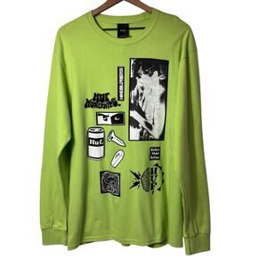 PACSUN LONG SLEEVE MENS SIZE LARGE GREEN SWEATER BRAND NEW WITH TAGS